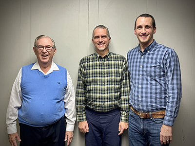 Les, Steve and Matt Clark are the three generations responsible for Ohio Citrus Juice. 